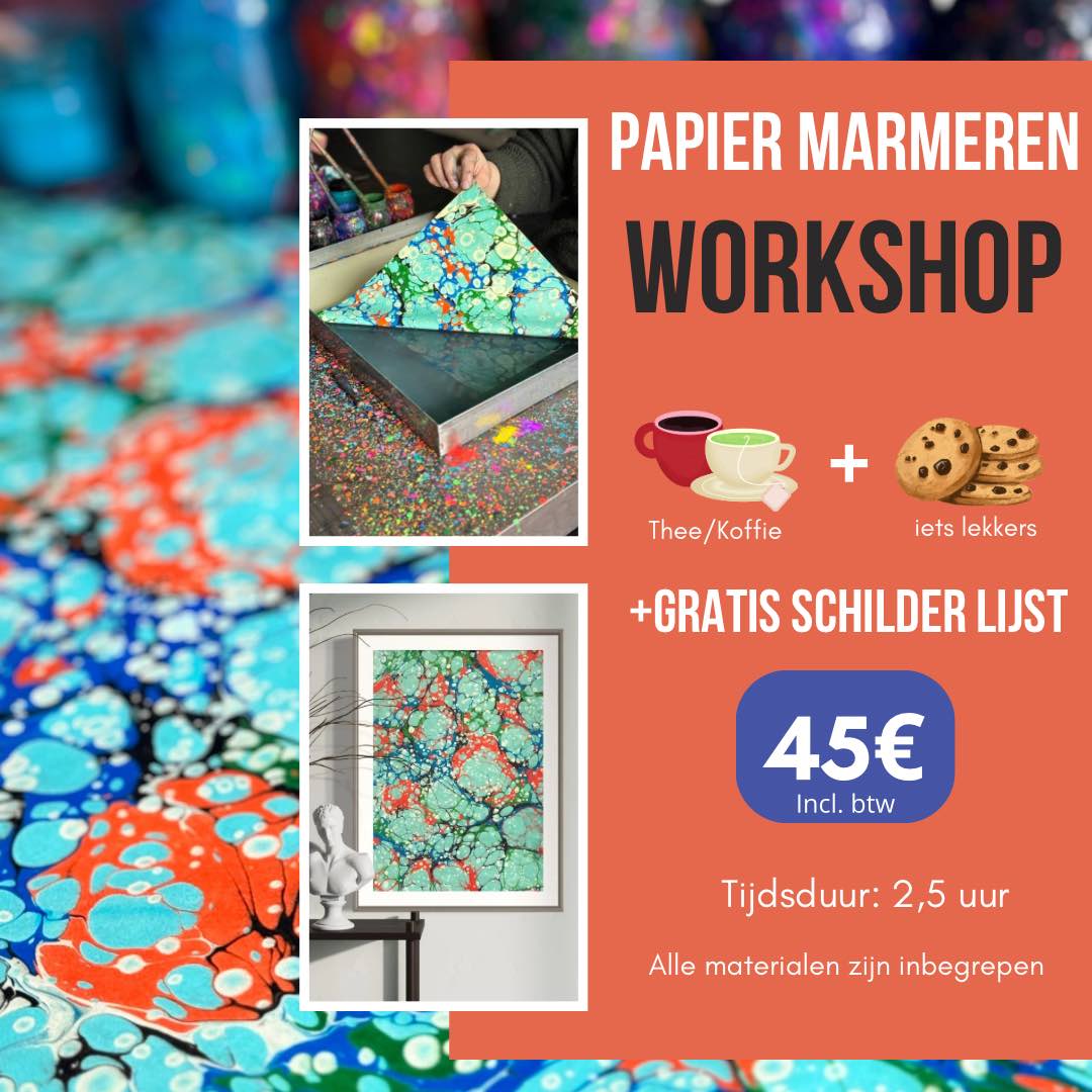 Marmeren & Inlijsten Workshop - Lelystad