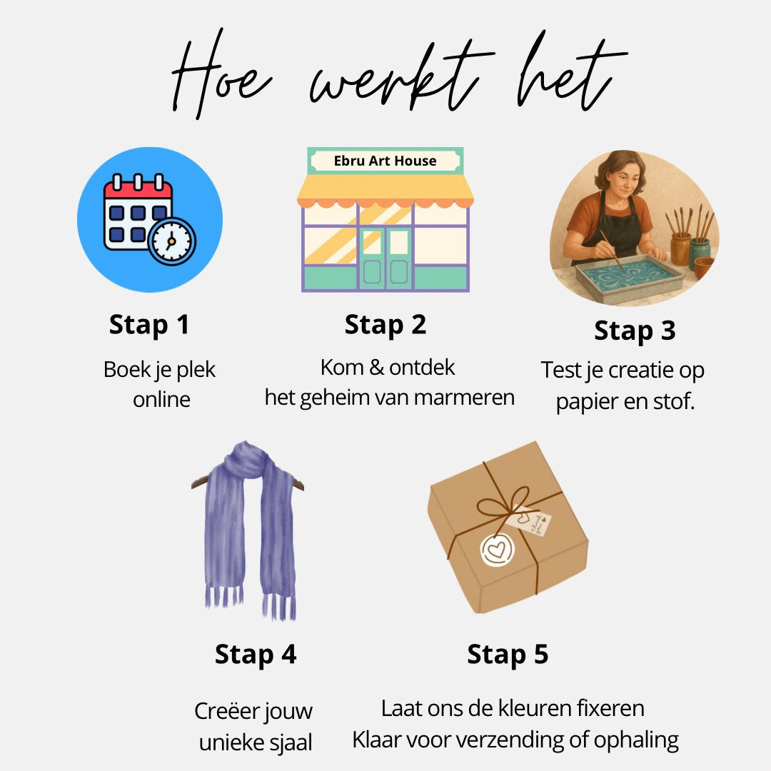 Sjaal Marmeren Workshop TILBURG - Black Friday Deal %10 Off