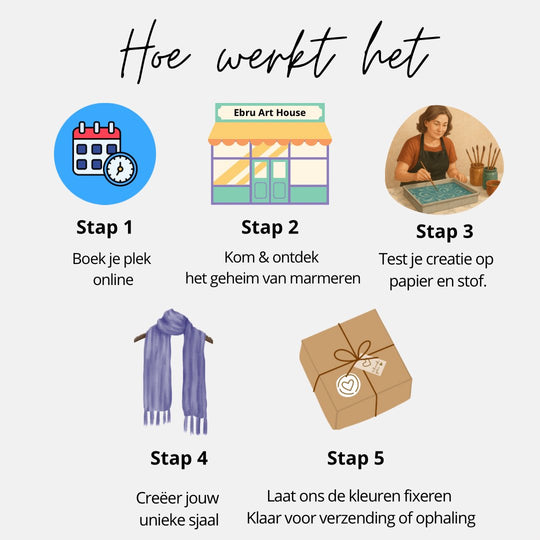 Sjaal Marmeren Workshop TILBURG - Black Friday Deal %10 Off