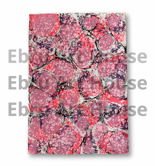 Rose Quartz - Handmade marbling paper S1- 35x50cm