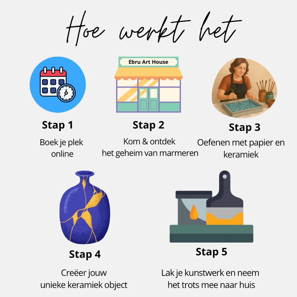 Keramiek Marmeren Workshop LELYSTAD- Black Friday Deal %10 Off