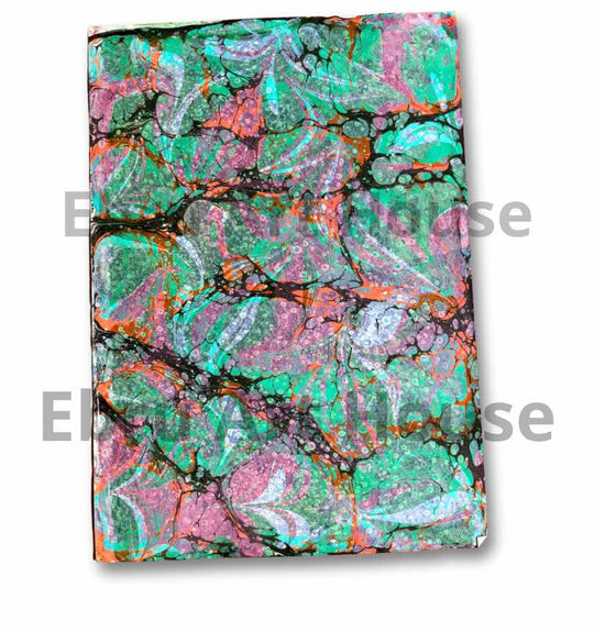 Special- Handmade Double patterned marbling paper - 35x50cm