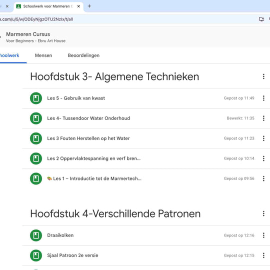 Beginners Video Cursus  Marmeren – Kersteditie