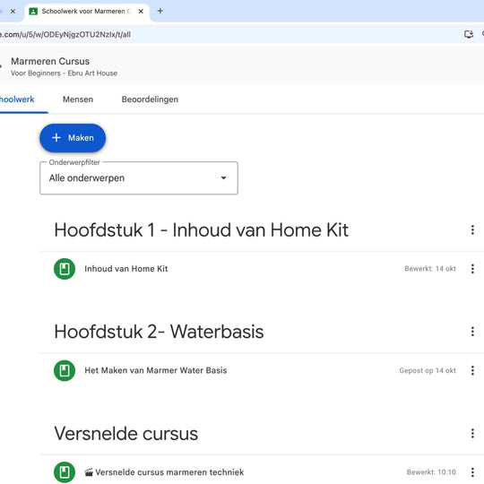 Beginners Video Cursus  Marmeren – Kersteditie