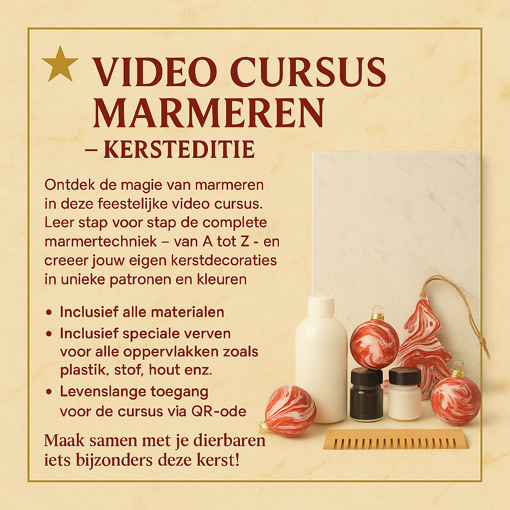 Beginners Video Cursus  Marmeren – Kersteditie